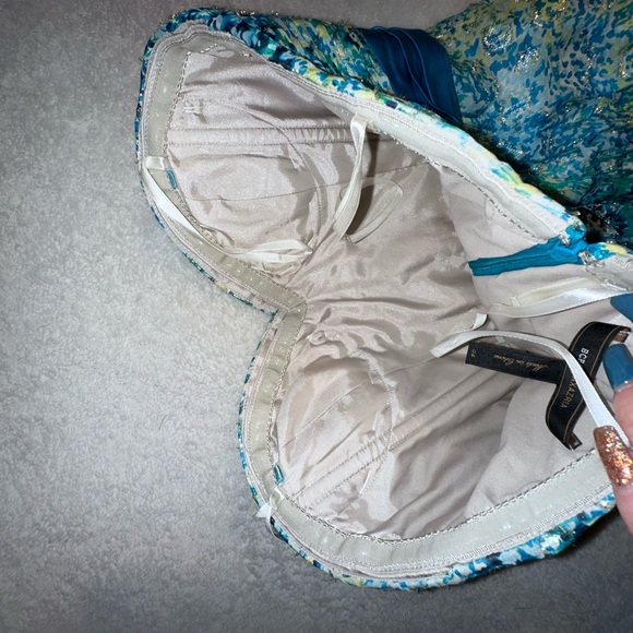 BCBG MaxAzria Metallic Chiffon Dress - Picture 13 of 13